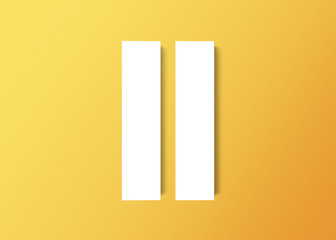 overlapping White squares isolated over a orange background