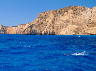 Sea and rocks. Zakynthos Island
