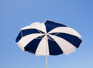 Low angle view of beach umbrella
