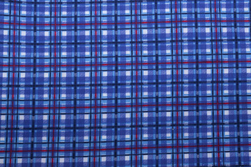 Background Closeup of  Square Patterns on  Fabric