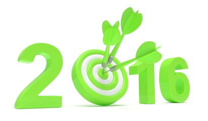 2016 target 3d render illustration