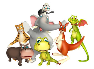 Fototapeta premium wild animal collection