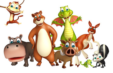 Fototapeta premium wild animal collection