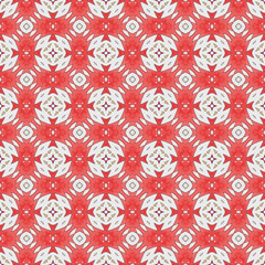 Painted seamless repeat tiling geometric pattern background