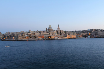 Fototapeta na wymiar Valletta, Panoramic View, Capital City, Republic of Malta 