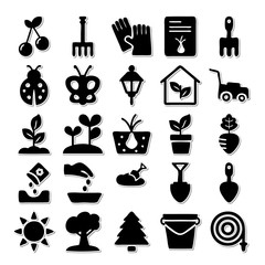 Garden icon set