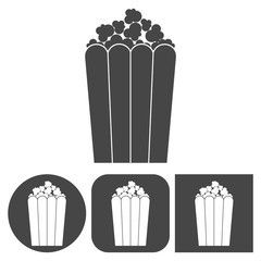 Popcorn design - vector icons set