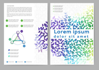 Abstract colored brochure