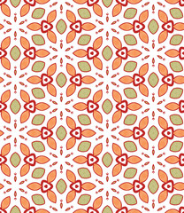 Seamess painted geometric abstract pattern background