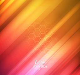 Abstract orange technology illustration with Rectangle. vector i