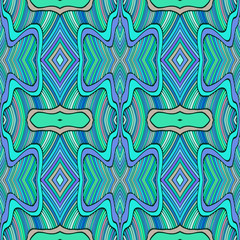 Seamless hand drawn vector ethnic texture. Vintage tribal ethnic backdrop, seamless texture. Boho fashion style background. Hand drawn vector illustration made of simple doodles. Zen tangle pattern.