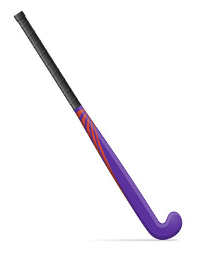 field hockey stick vector illustration