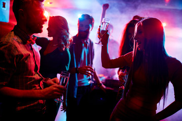 Dancing and drinking