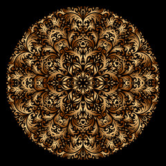 Vector gold ornament.