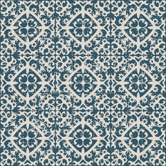 Seamless worn out antique background 054_flower spiral kaleidoscope