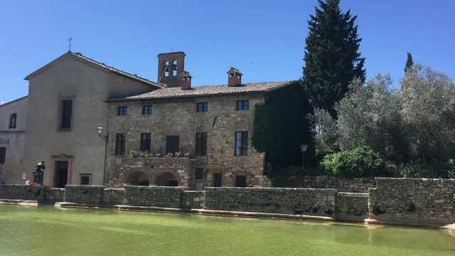 Bagno Vignoni, medieval and thermal town of Tuscany
