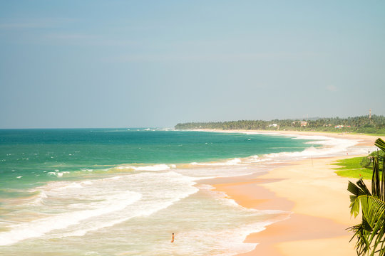 Vivid ocean beach - Sri Lanka