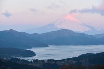 Fototapeta na wymiar Mt.Fujiyama at Lake Ashi, Japan