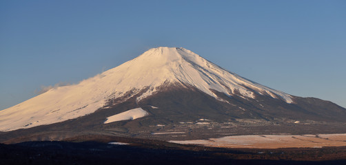 Fototapeta na wymiar Mt.Fuji at Yamanakako Lake, Japan