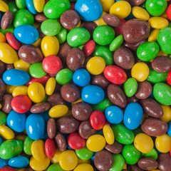 colorful candy.  pile of colorful chocolate  candy