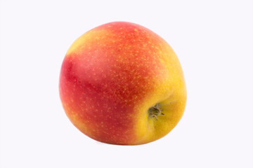 gesunder Apfel, zweifarbig