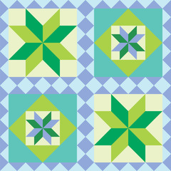 Abstract pattern in patchwork style. Seamless vector.