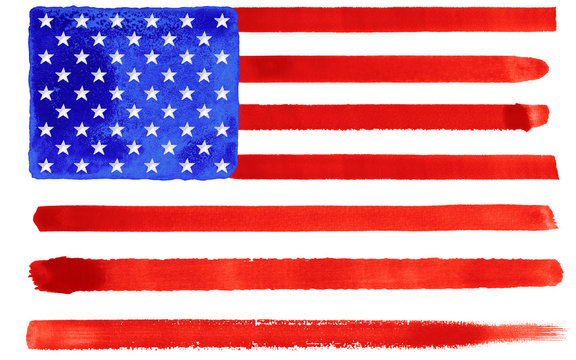 USA flag illustration
