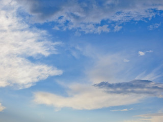 Clouds in the blue sky
