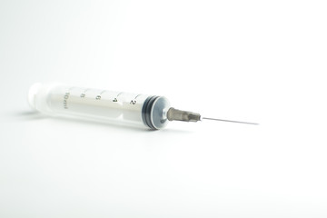 Syringe isolated on white 