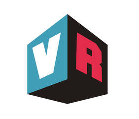 VR Initial Logo for your startup venture
