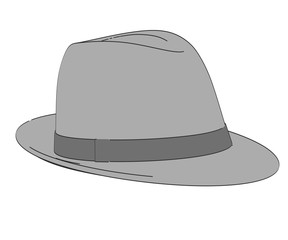 2d cartoon illustration of hat