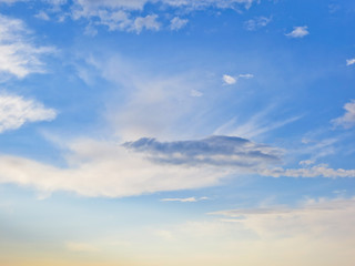 Clouds in the blue sky