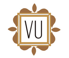 VU Initial Logo for your startup venture