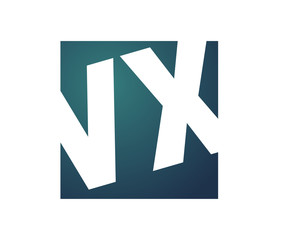 Fototapeta premium VX Initial Logo for your startup venture