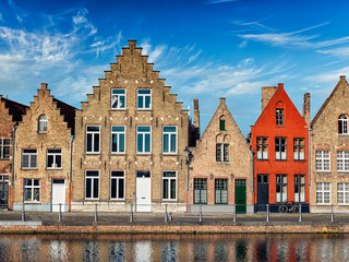 Fototapeta premium Bruges town view, Belgium