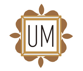 UM Initial Logo for your startup venture