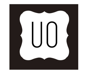 Obraz premium UO Initial Logo for your startup venture
