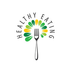 vector logo healthy eating