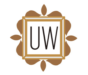 UW Initial Logo for your startup venture