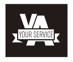 Obraz premium VA Initial Logo for your startup venture