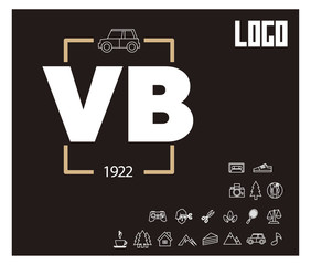 VB Initial Logo for your startup venture