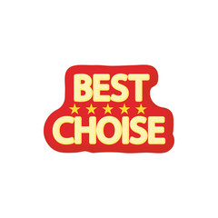 Best choice icon, cartoon style 