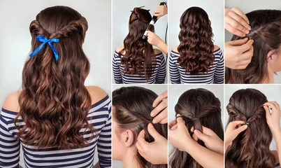 Tutoriel coiffure pour cheveux longs bouclés