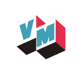 VM Initial Logo for your startup venture