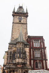 Fototapeta na wymiar Clock in Prague, Czech Republic