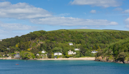 Mill Bay beach Salcombe Devon uk one of several beautiful beaches in the estuary