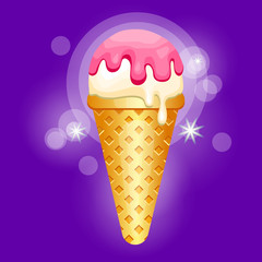 Ice Cream Colorful Dessert