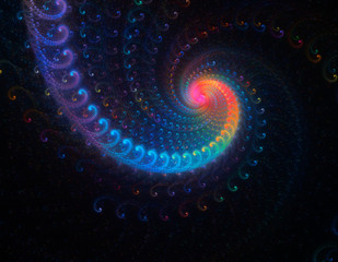 Abstract fractal illustration for creative design