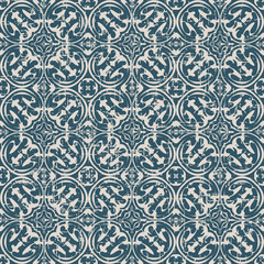 Seamless worn out antique background 0865_round geometry kaleidoscope
