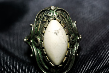 Ring with White Stone